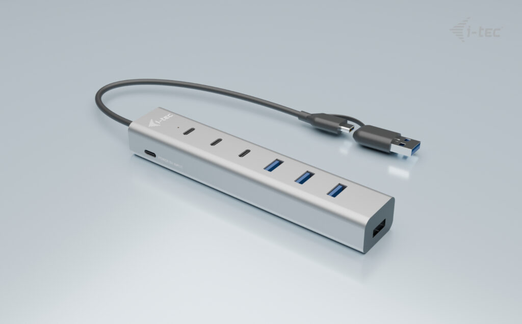 i-tec USB-C/USB-A Hub 7 Port 3x USB-C 3.2 Gen.1 4x USB-A 3.2 Gen.1