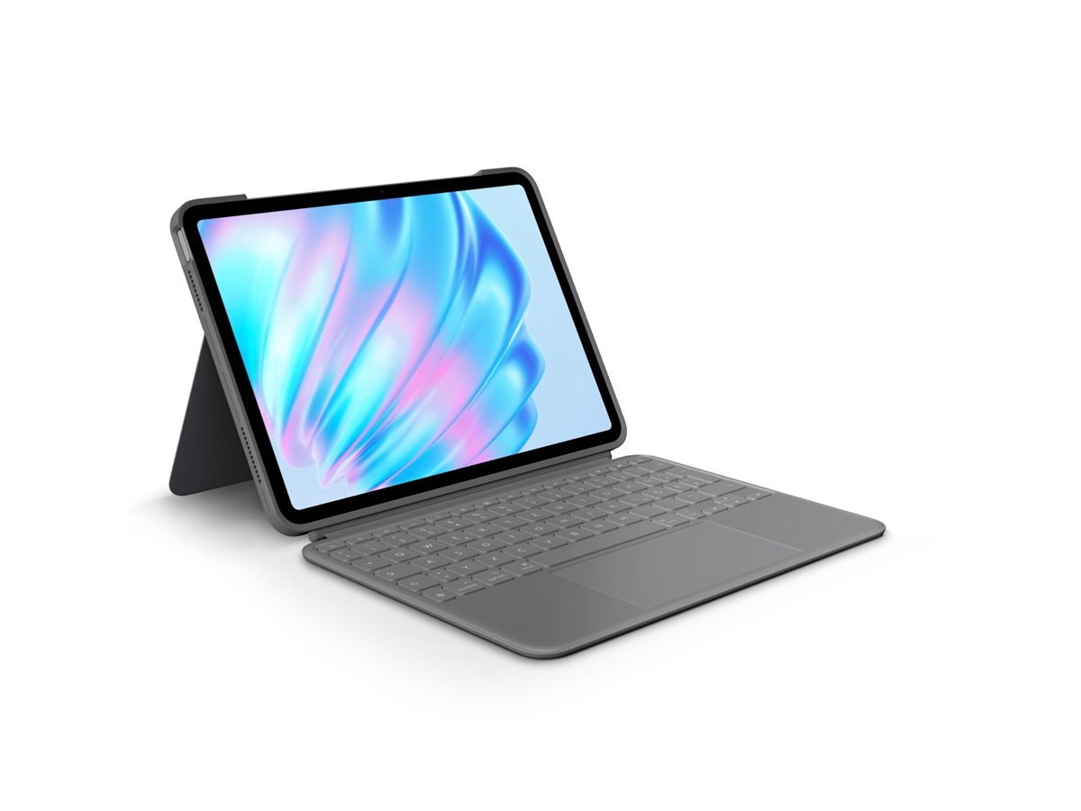 Logitech Combo Touch FOR IPADAIR 11INCHM2 Trackpad hintergrundbeleuchtet Oxford Gray