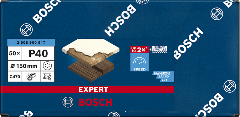 50 BOSCH EXPERT C470 Schleifblaetter 40