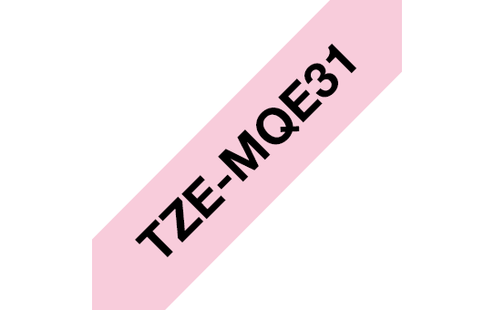 Brother TZe-MQE31 Schwarz auf Pastellrosa