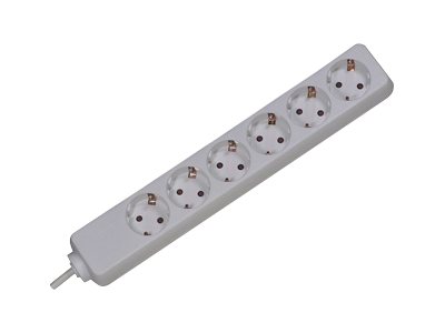 Bachmann Steckdosenleiste SMART 6fach, weiss 3,0m, ohne Schalter
