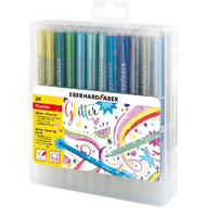 Eberhard Faber Fasermaler Glitter 24 Farben