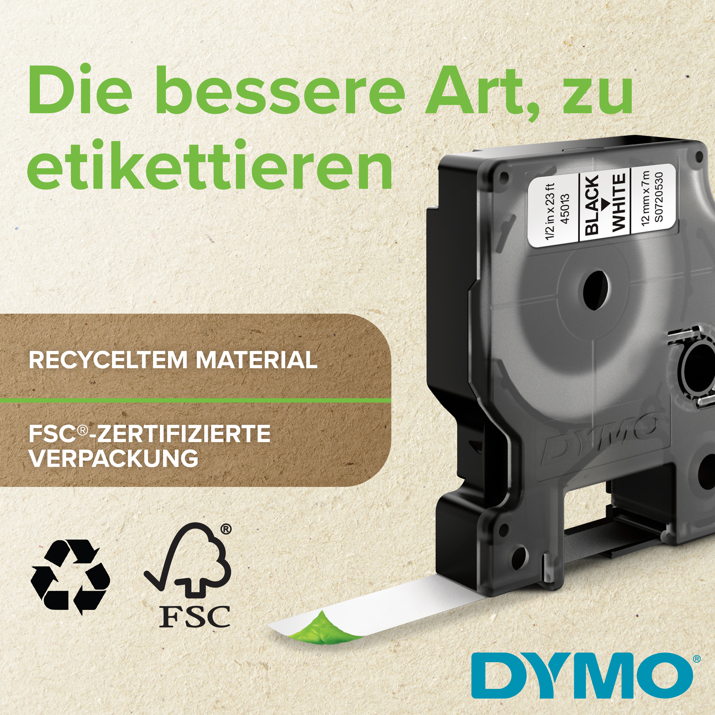 S0718060 DYMO D1 Schriftband 12mm
