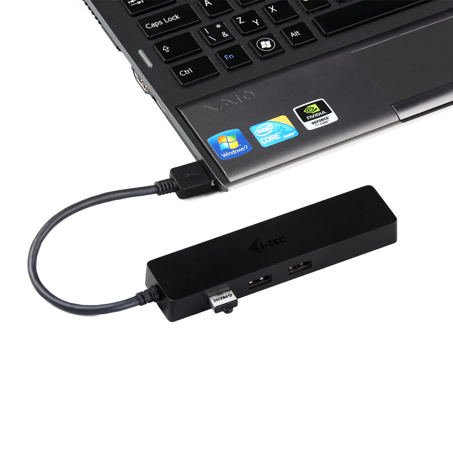 i-tec USB 3.0 Slim Hub 3-Port mit Gigabit Ethernet Adapter