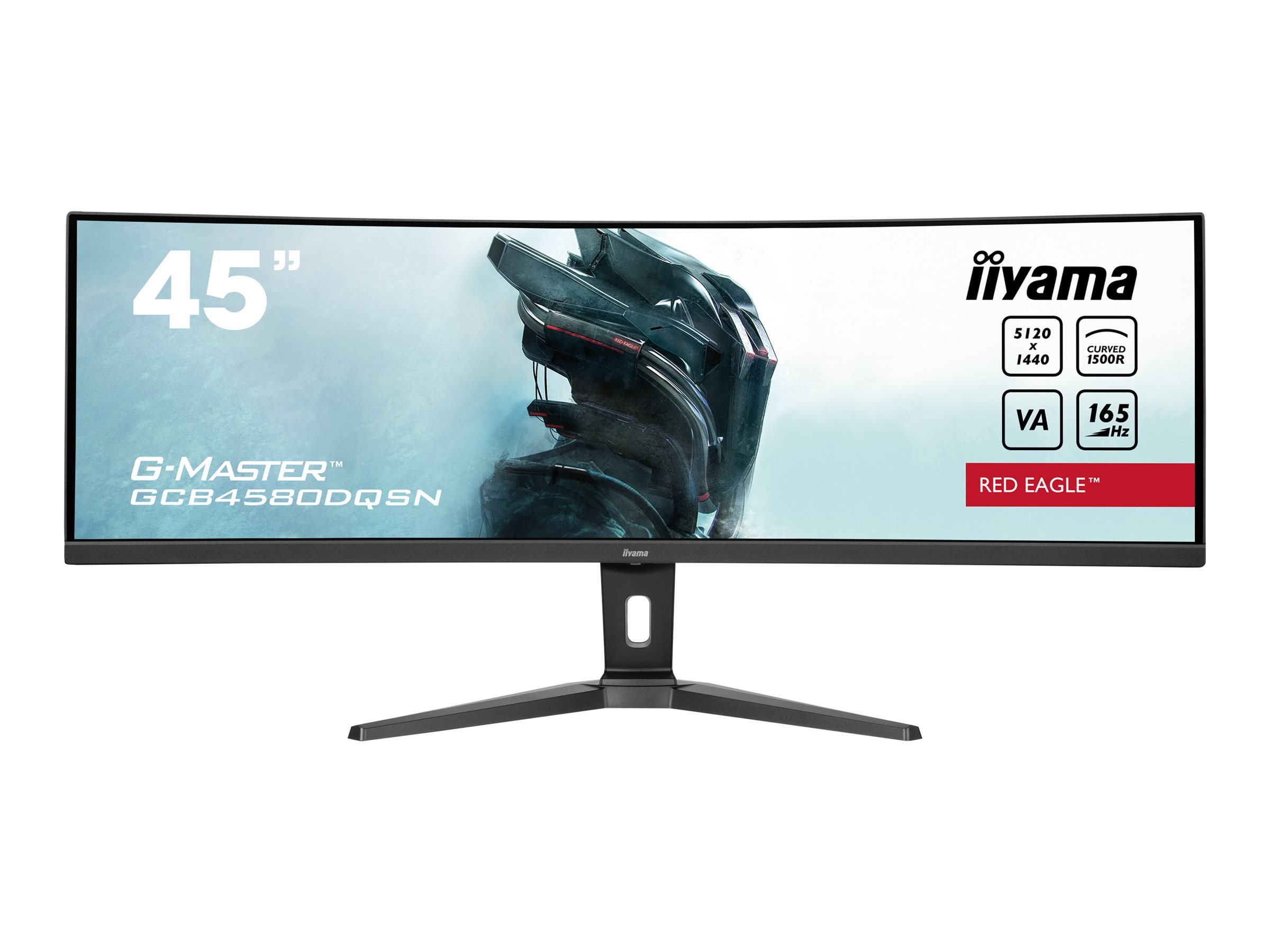 IIYAMA GCB4580DQSNB1 113,03cm 44,5Zoll ETE VA DQHD Curved 1500R 165Hz 450cdm2 0,8ms Speakers DP 2xHDMI USBC Dock KVM USB32x3