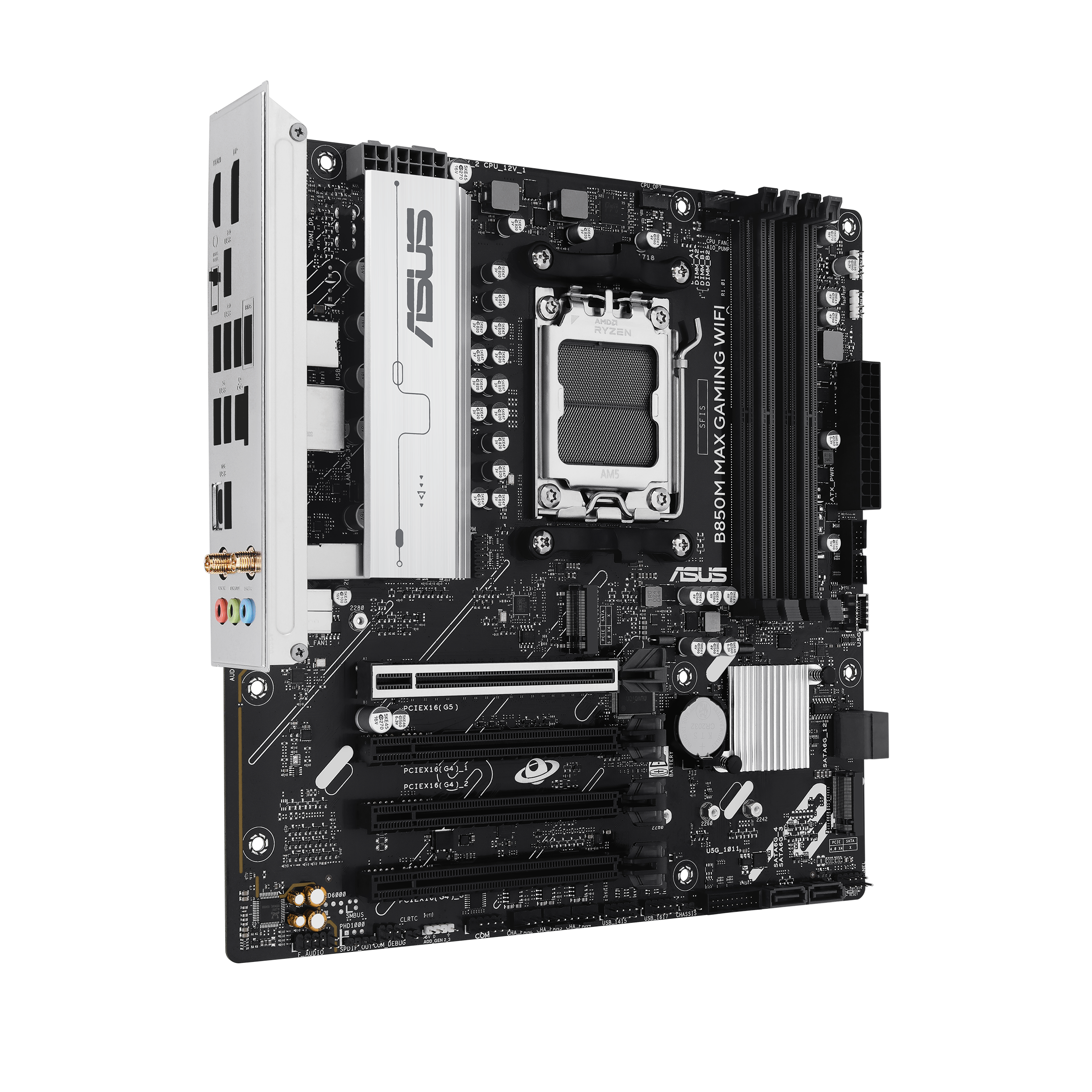 ASUS B850M MAX GAMING WIFI micro ATX Socket AM5 Wi‑Fi 6