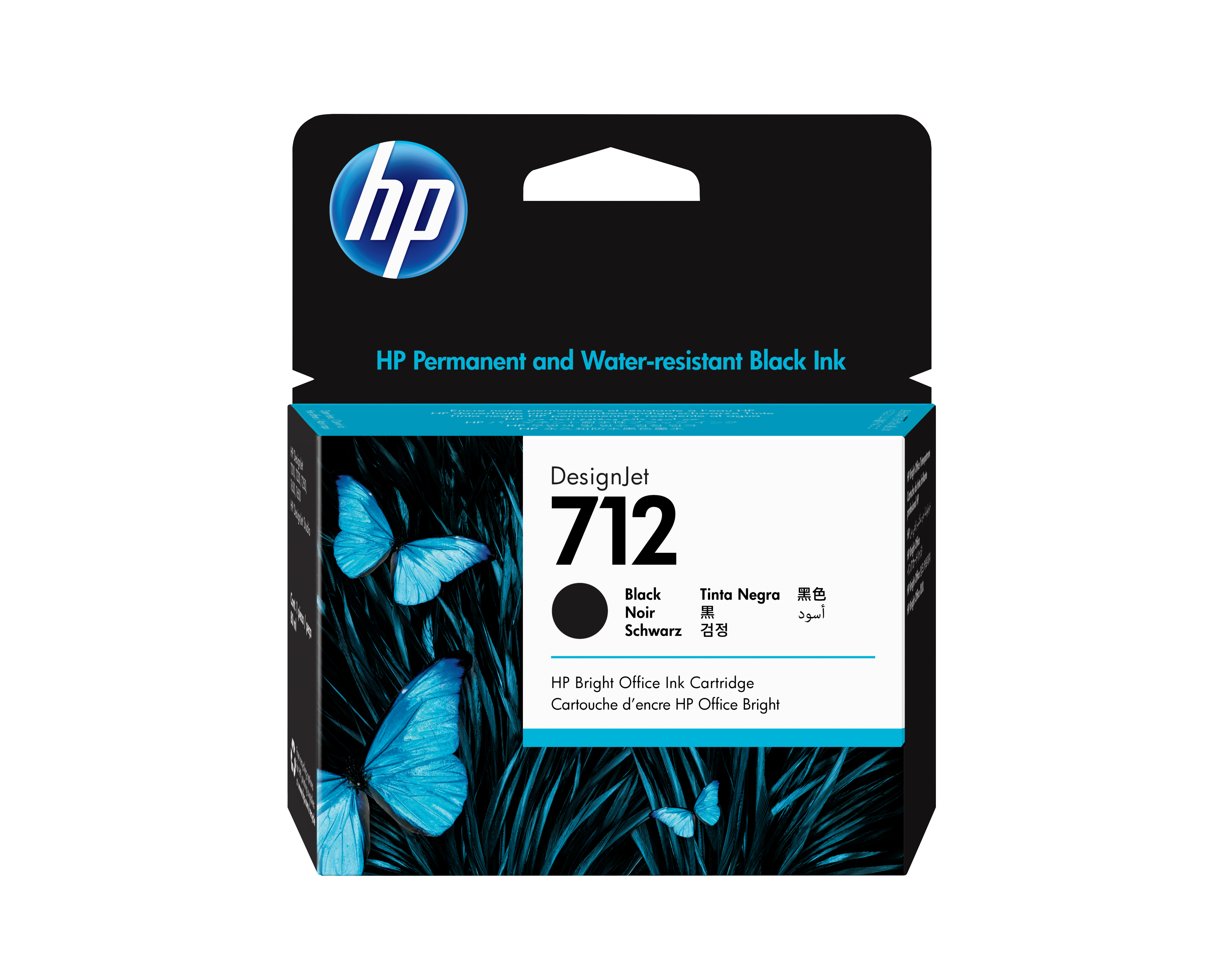 HP 712 DesignJet Schwarz 80ml