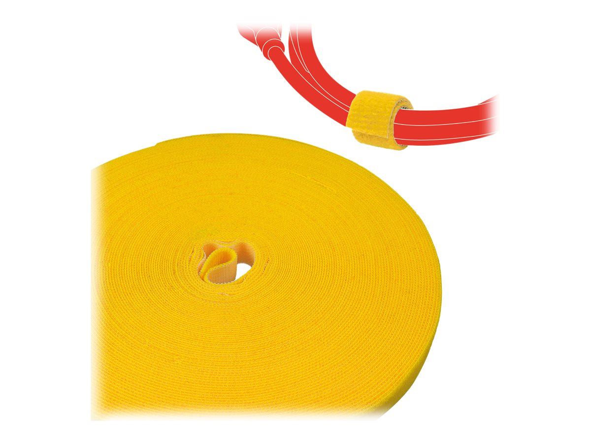 Label-the-cable Klettband ROLL STRAP PRO gelb 25,0 m x 1,6 cm