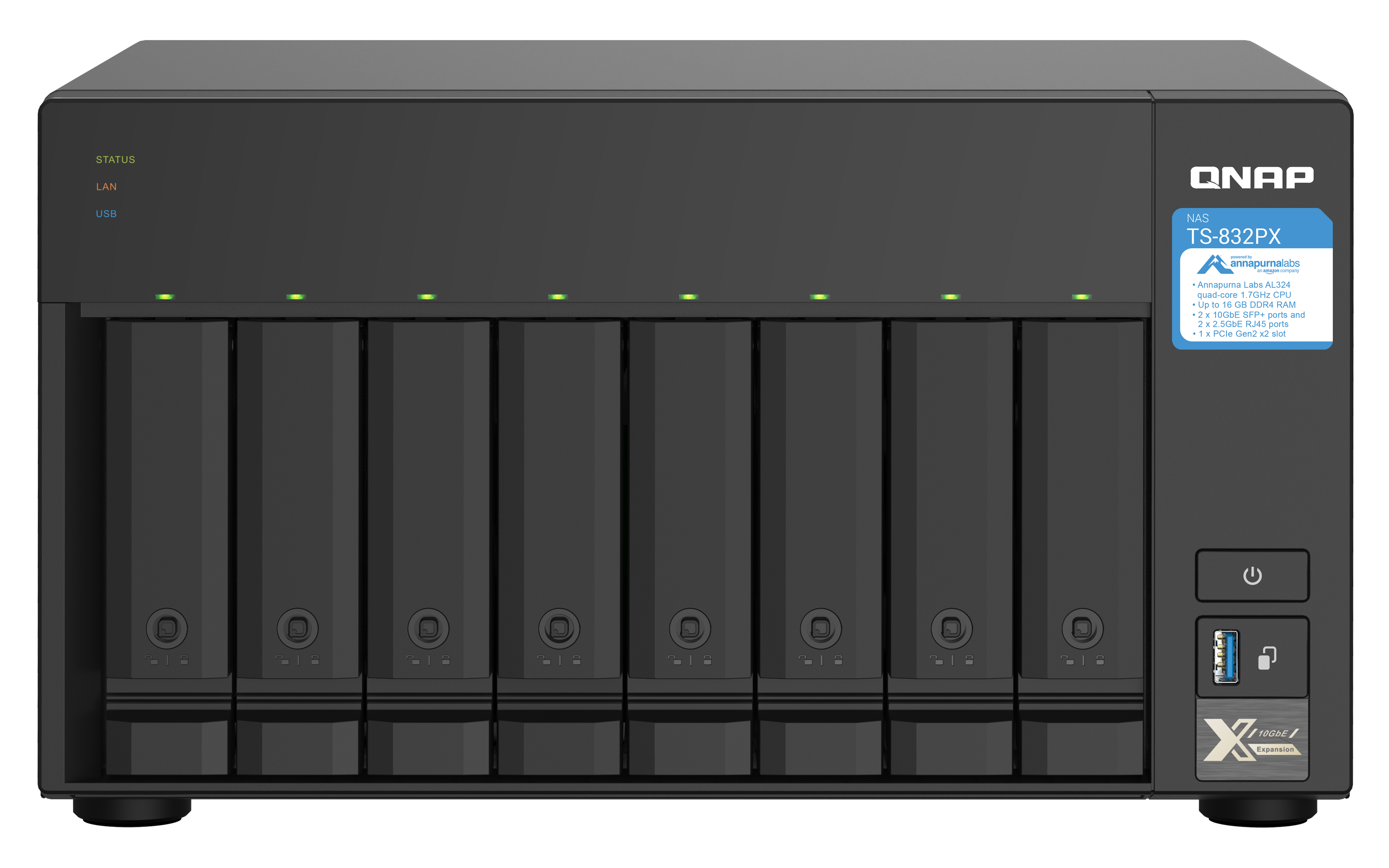 8Bay QNAP TS832PX4G