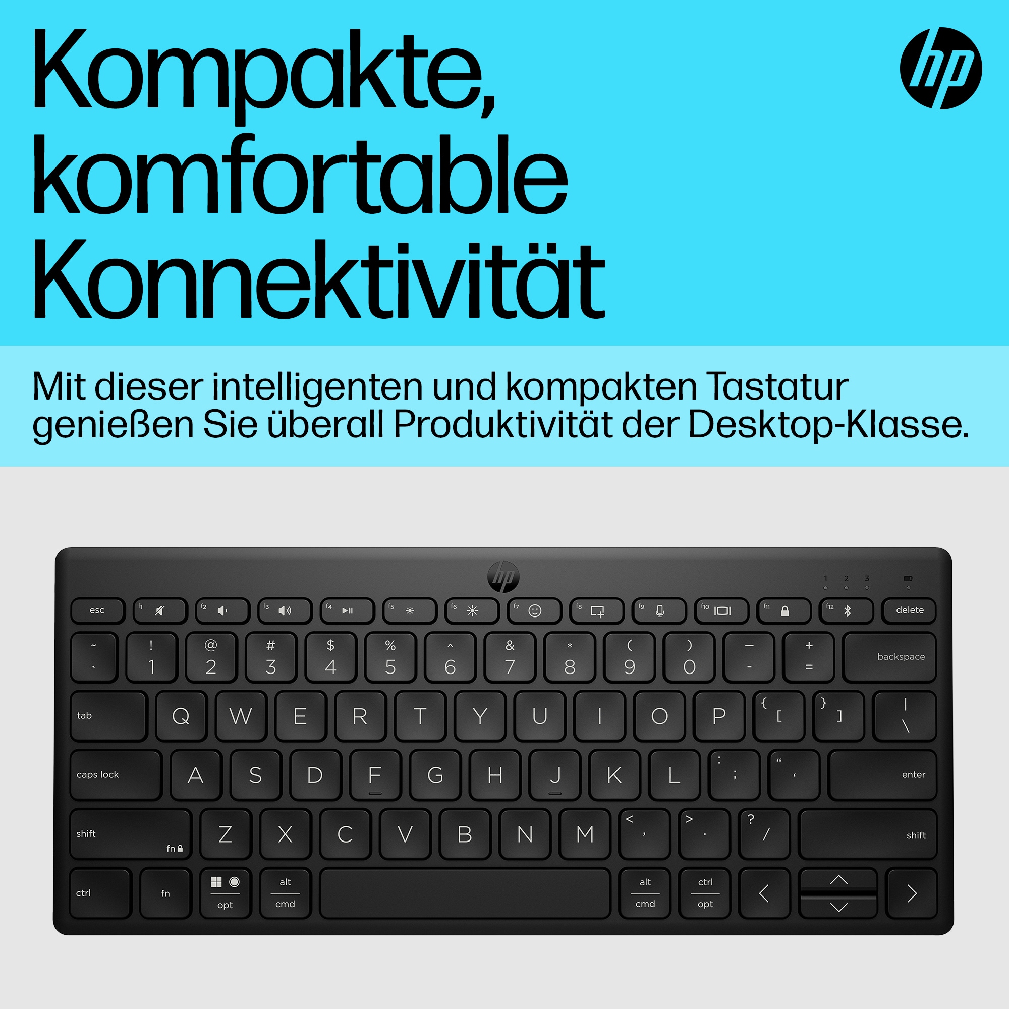 HP 350 BLK Compact MultiDevice Keyboard GR P