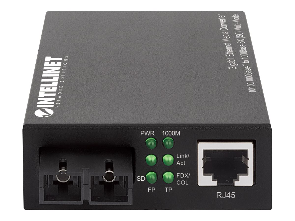 Intellinet Gigabit Medienkonverter SC Multimode 550m