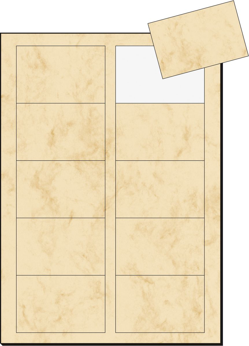 Sigel Business Card DP744 satiniert beige 225 g/qm