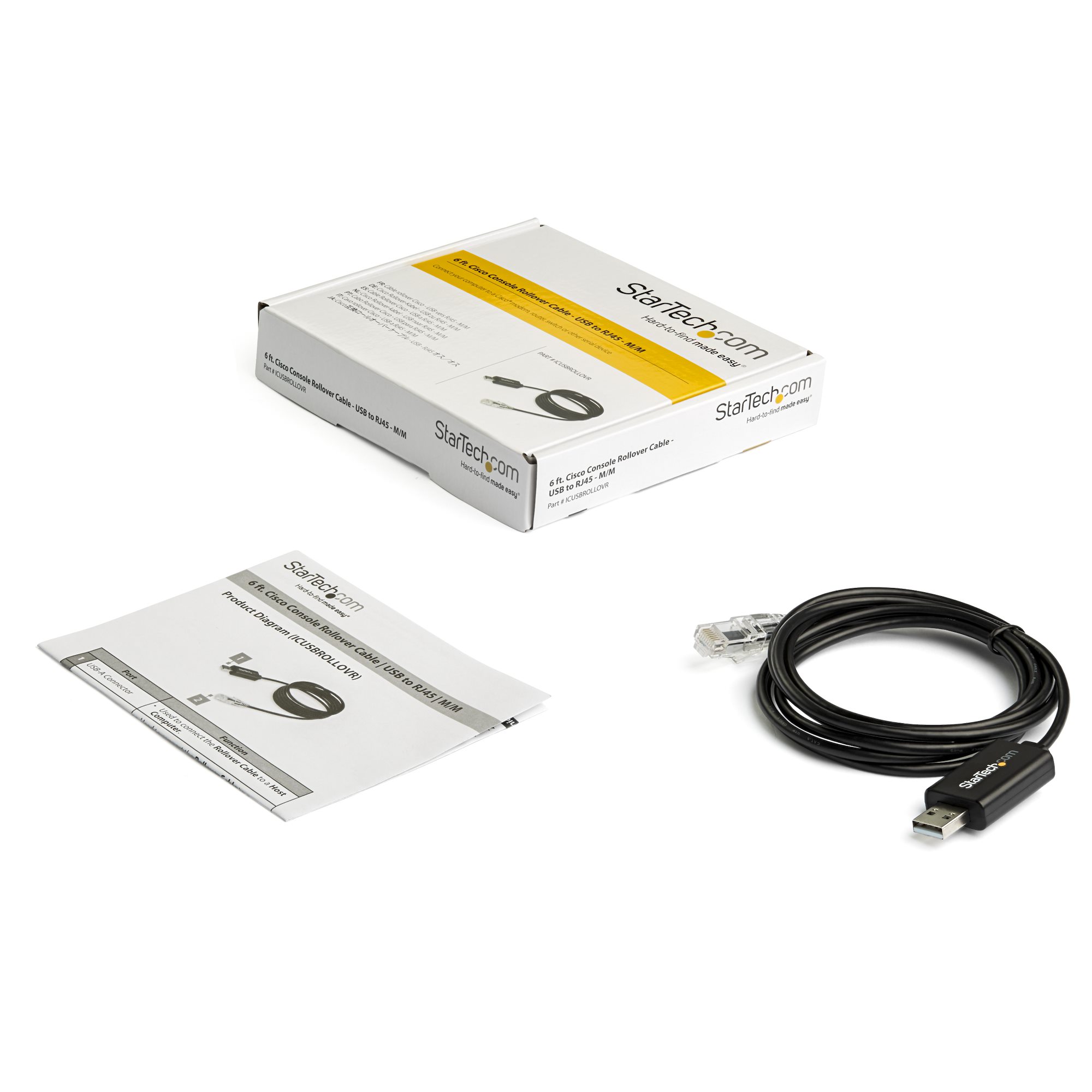 StarTech Cisco Console Kabel USB auf RJ45 1,8 m
