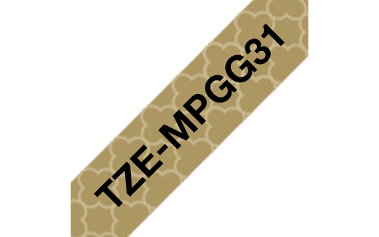 Brother TZe-MPGG31 Schwarz auf Gold