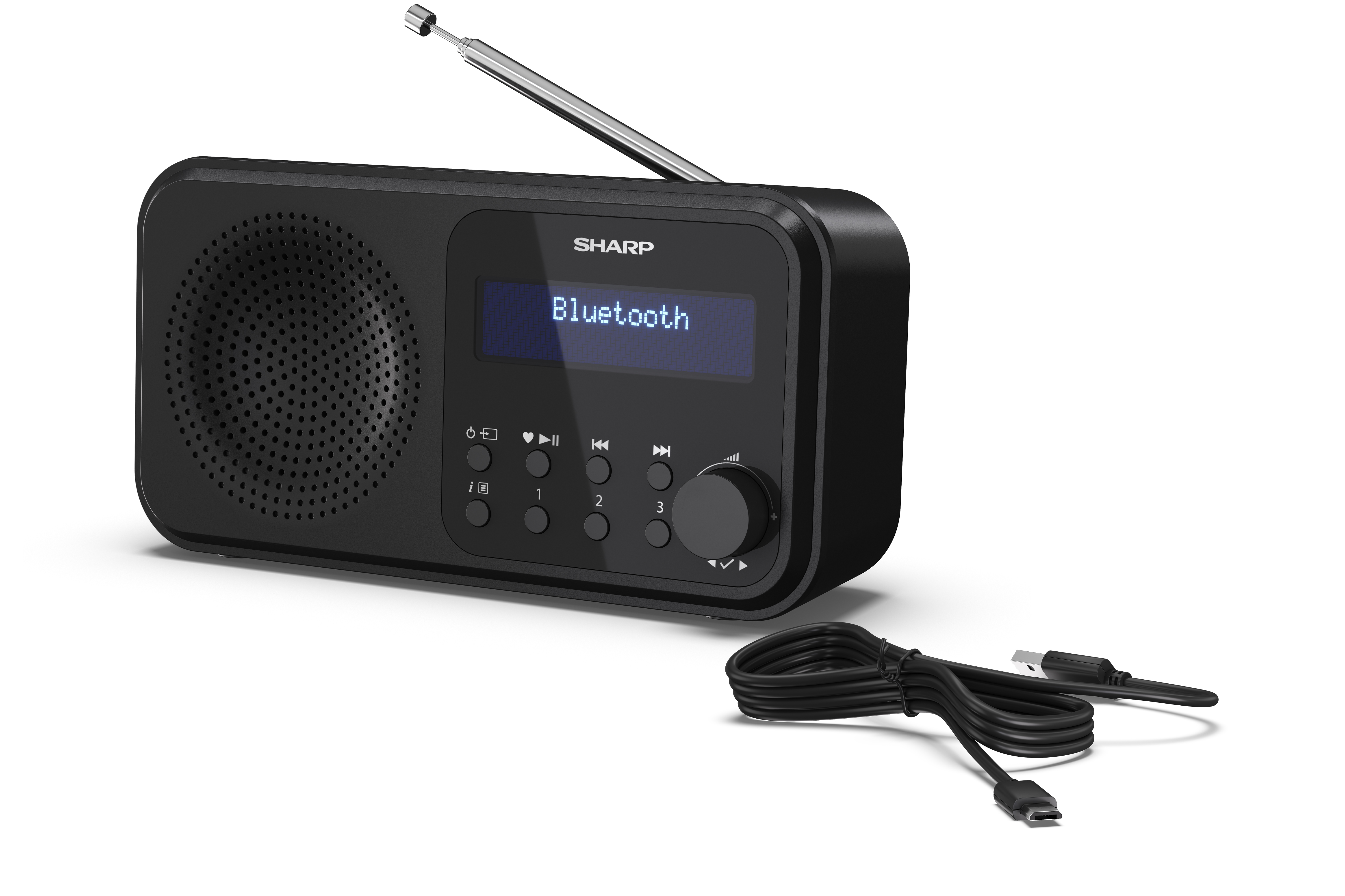 Sharp DRP420 DABBT Radio schwarz