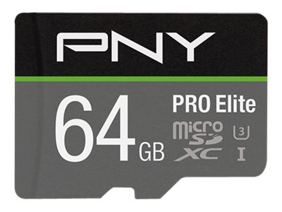 PNY PRO Elite microSDXC 64GB R100MB/s W60MB/s