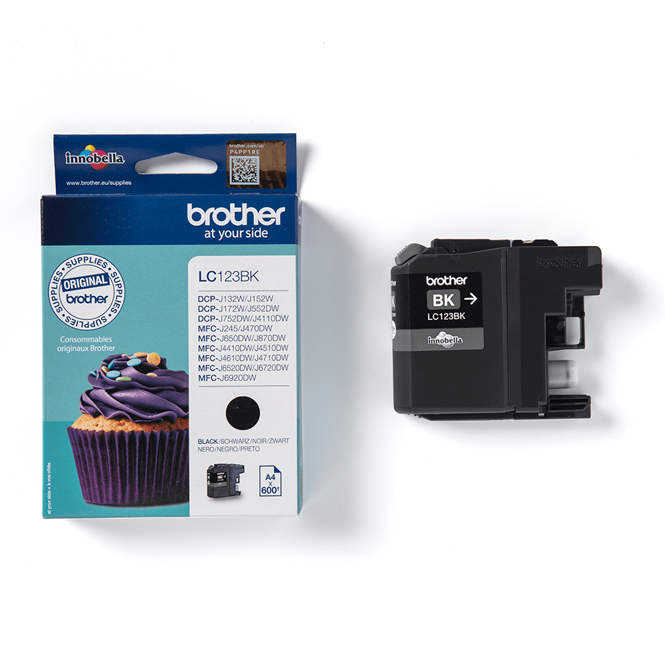 Brother Tintenpatrone LC-123BK Schwarz