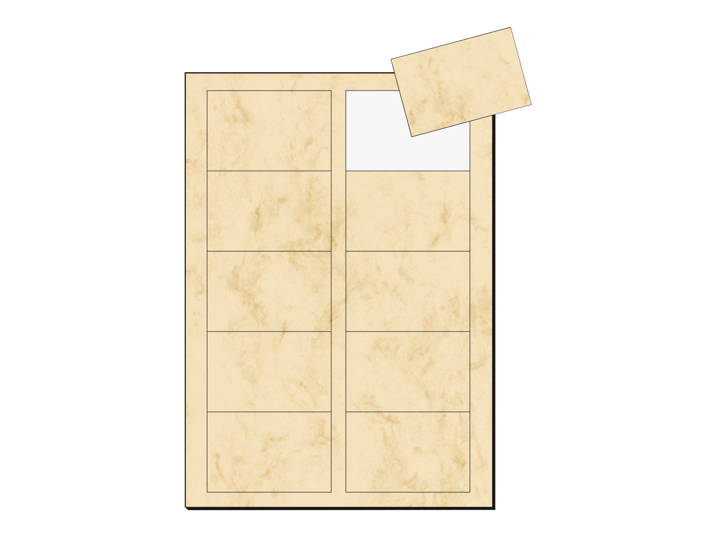 Sigel Business Card DP744 satiniert beige 225 g/qm
