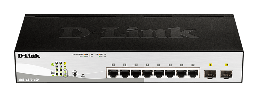 D-Link DGS-1210-10P 10-Port Gigabit PoE Switch