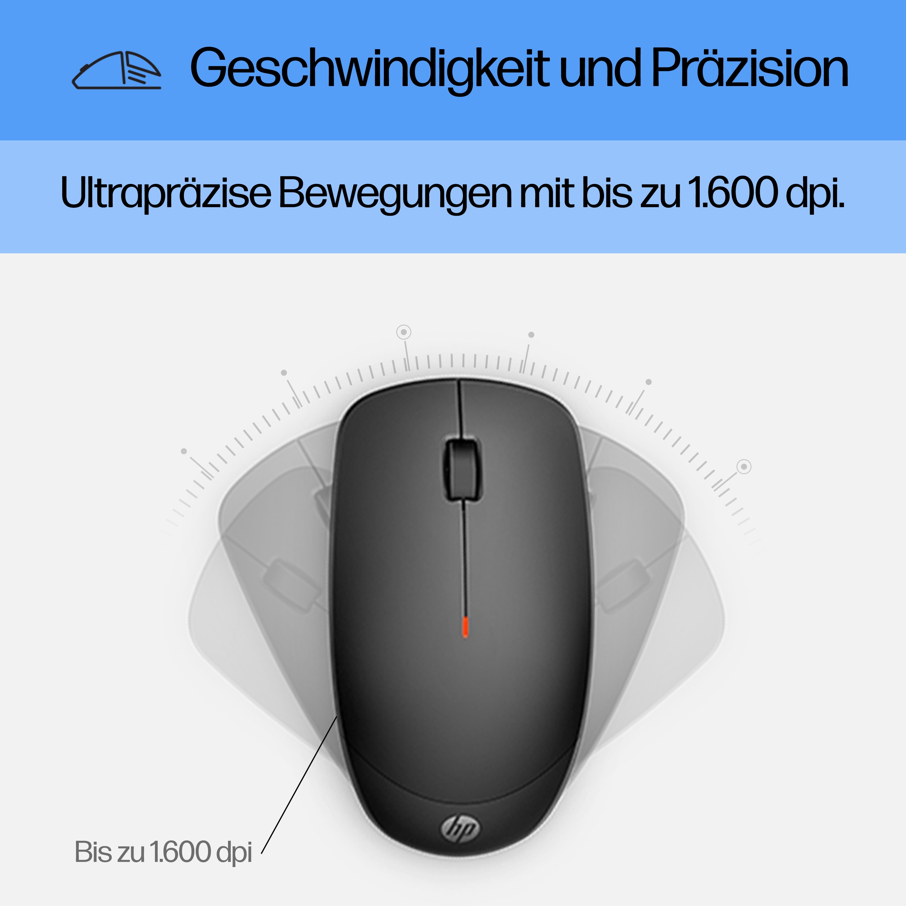 HP TastaturMaus 230 Kabellos Weiss Deutsch