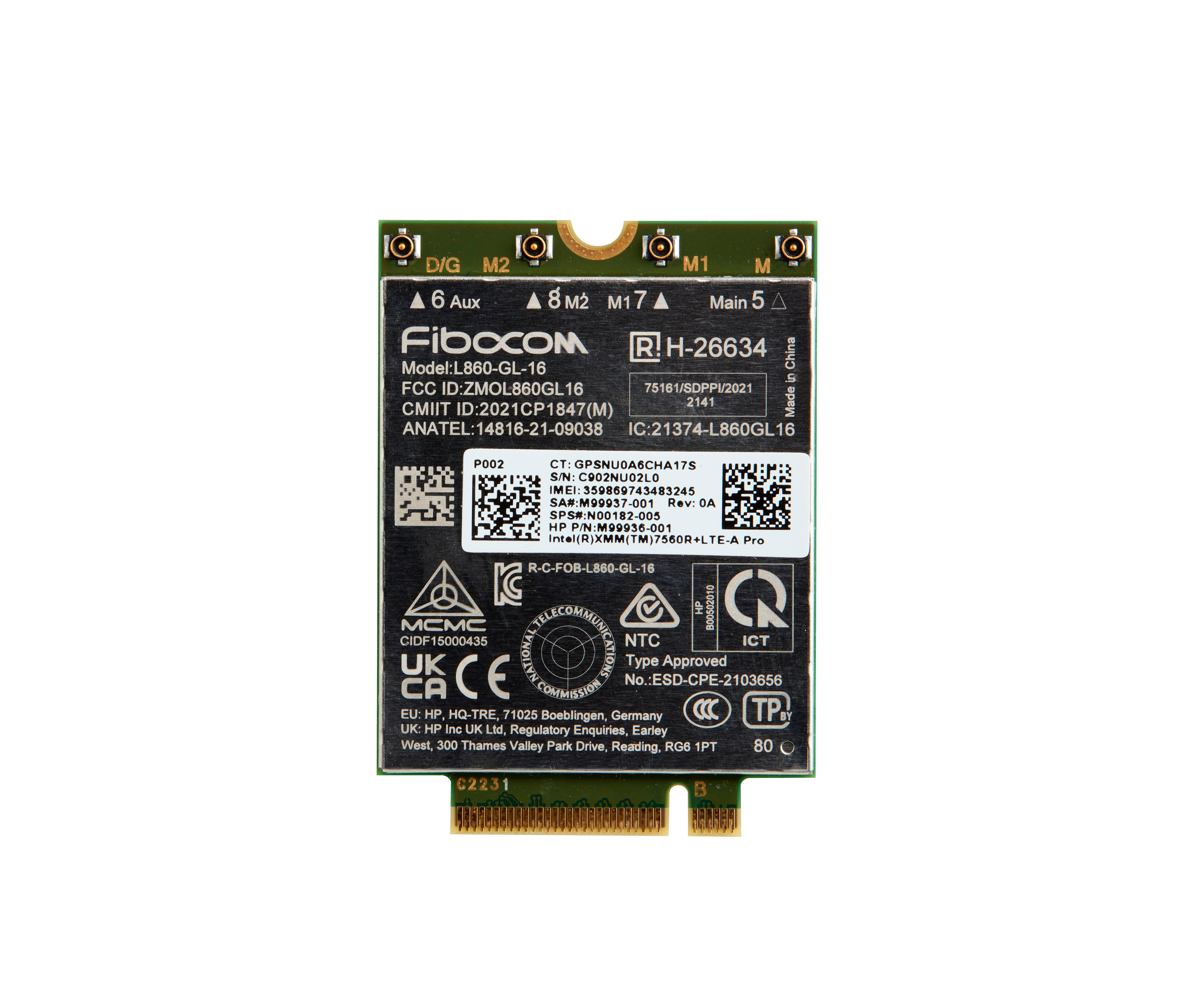 HP XMM 7560 LTE-Advance WWAN Mobilfunkmodem