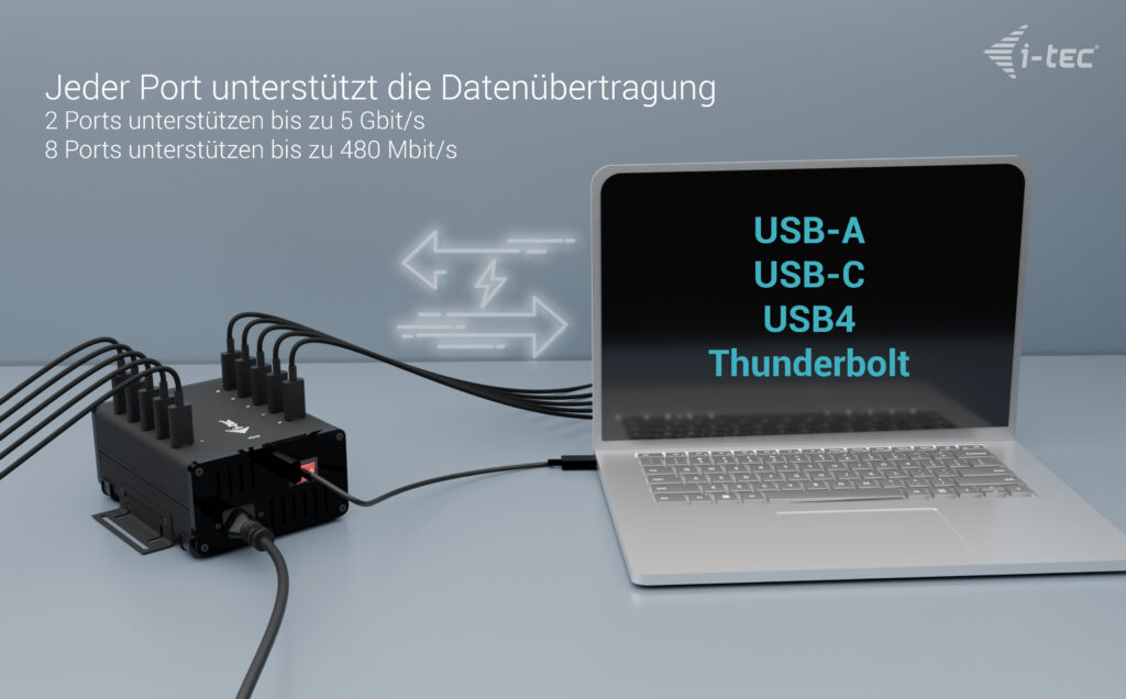 i-tec USB-Hub USB-C/USB-A Metal schwarz