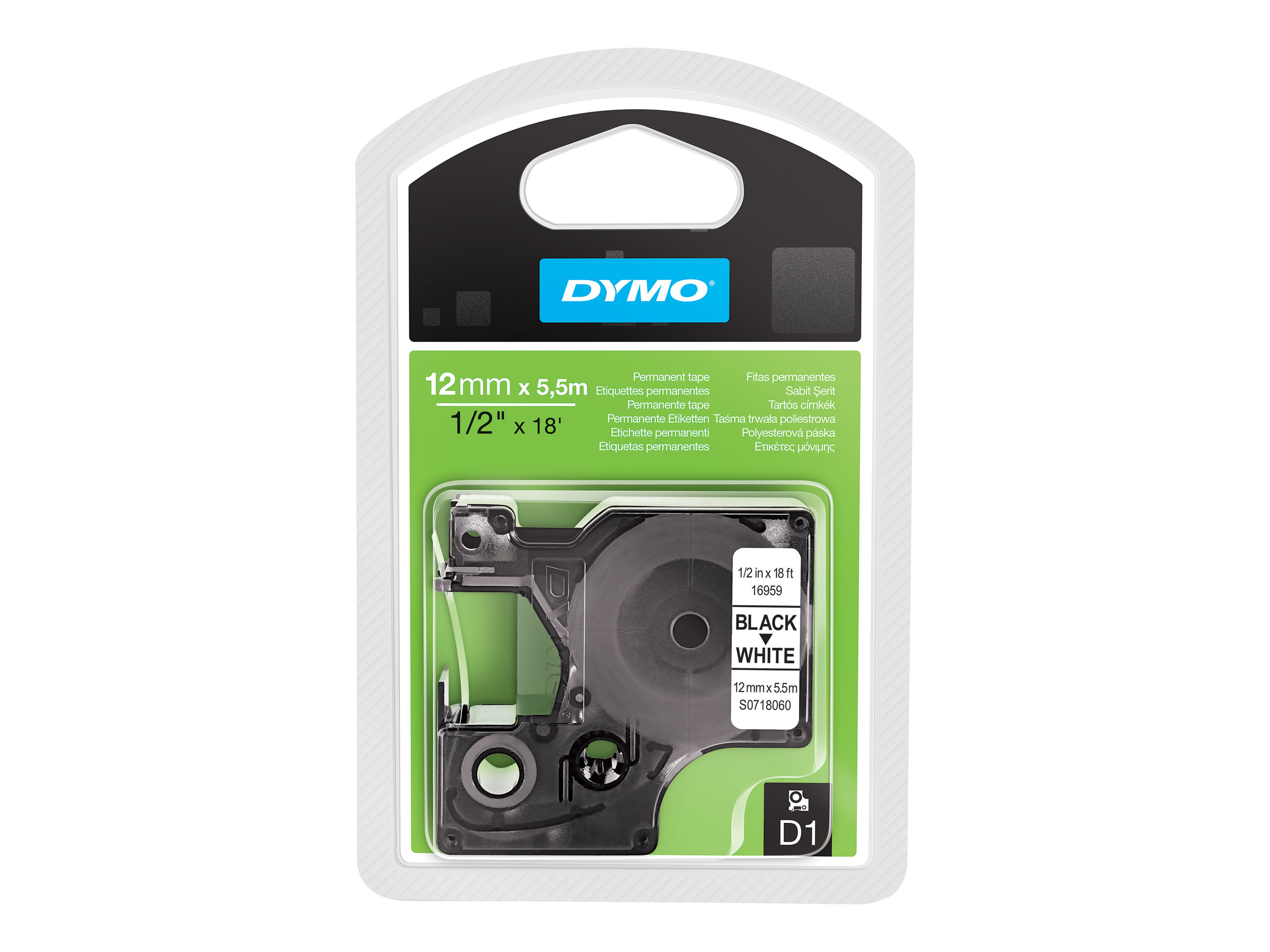 S0718060 DYMO D1 Schriftband 12mm