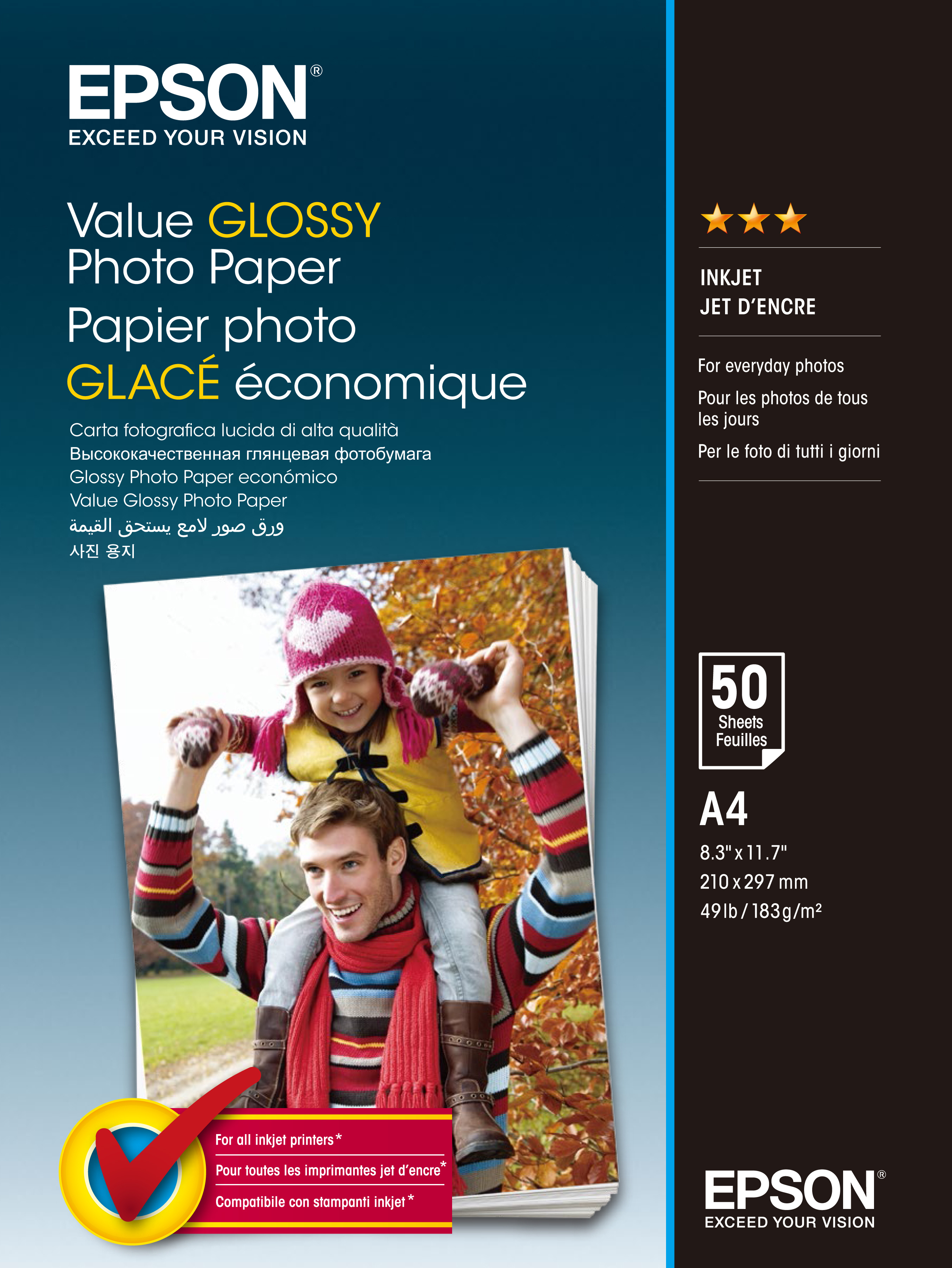 Epson Value Fotopapier hochglänzend A4 183 g/qm