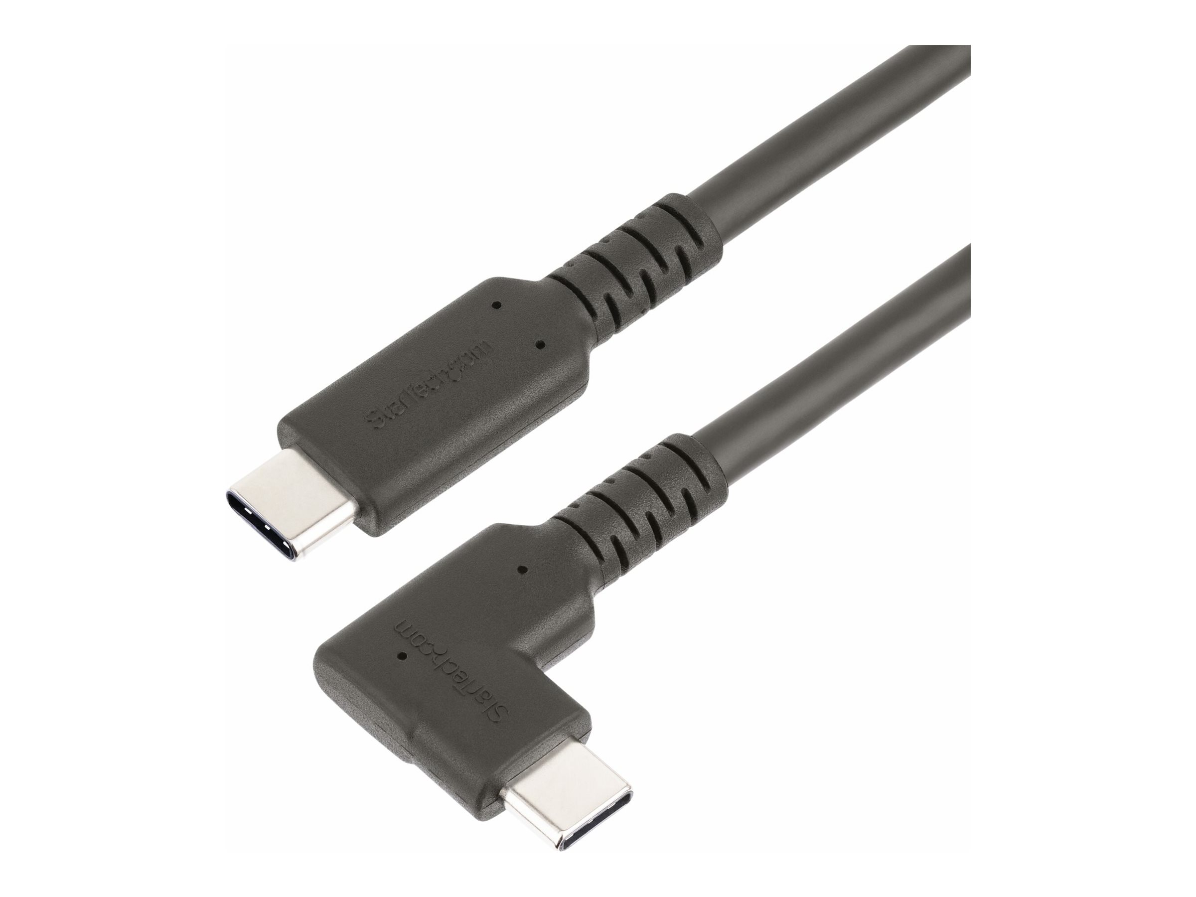 STARTECHCOM 1m USBC Kabel Gewinkelt 10Gbits USB C auf USB C DatenkabelMonitorDocking Station Kabel 4K 100W 90 Grad Winkelstecke