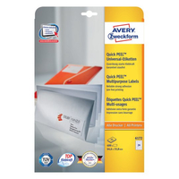 Avery Zweckform 6172 Weiß Rechteck Dauerhaft