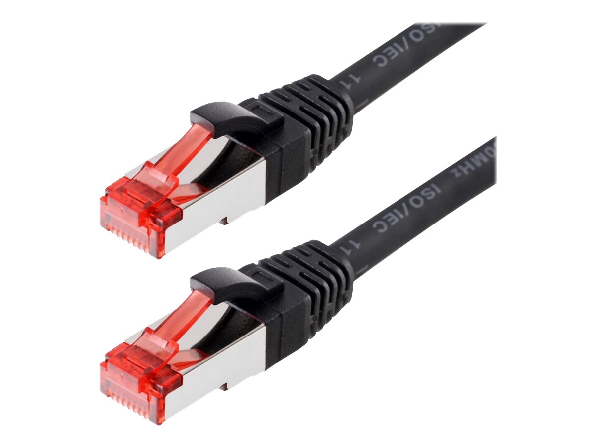Helos Patchkabel Cat 6 S/FTP RJ45 schwarz 20m