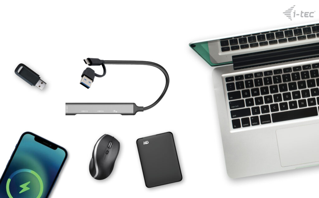 i-tec Hub USB-C/USB-A Metall 4 Port
