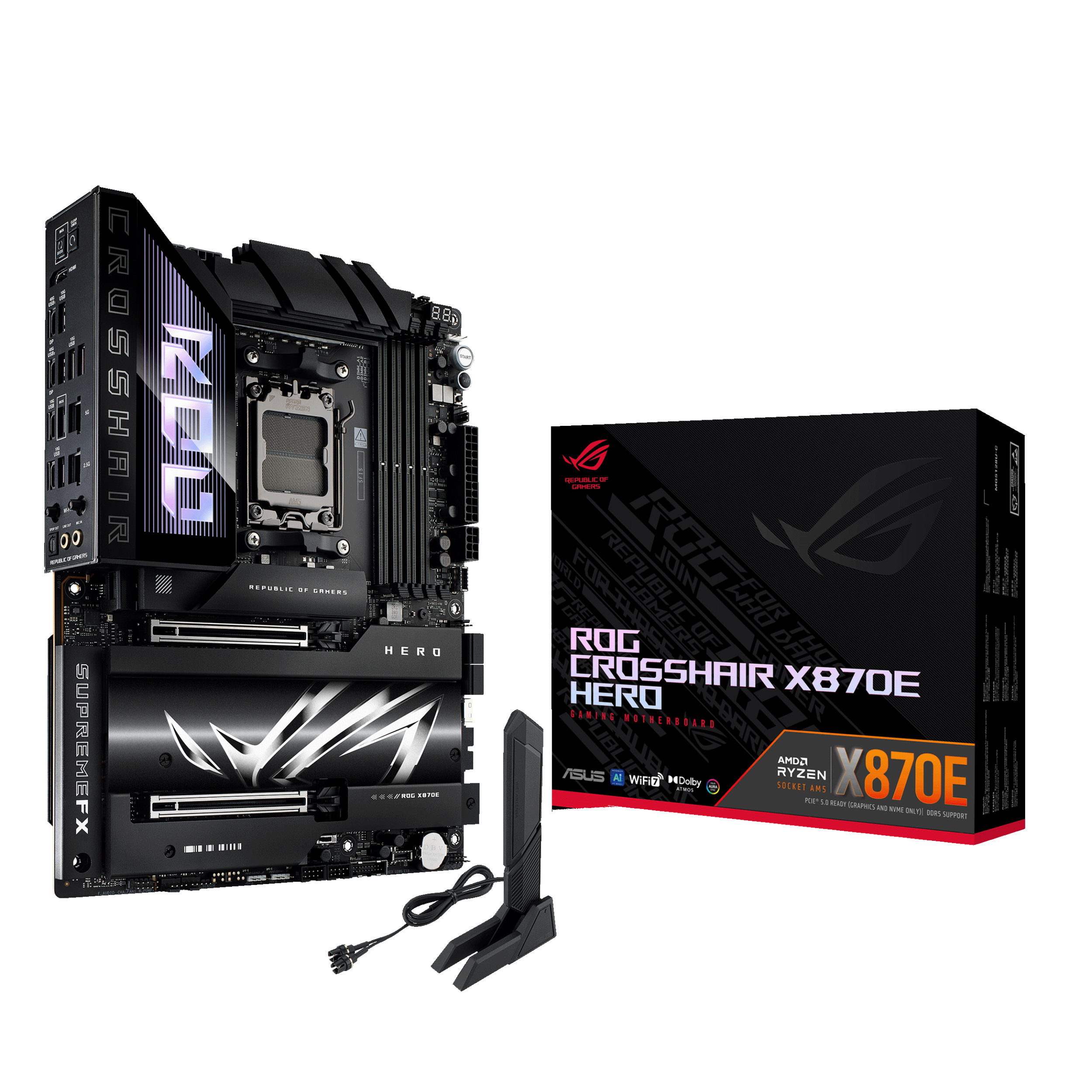 ASUS ROG CROSSHAIR X870E HERO AMD AM5 DDR5