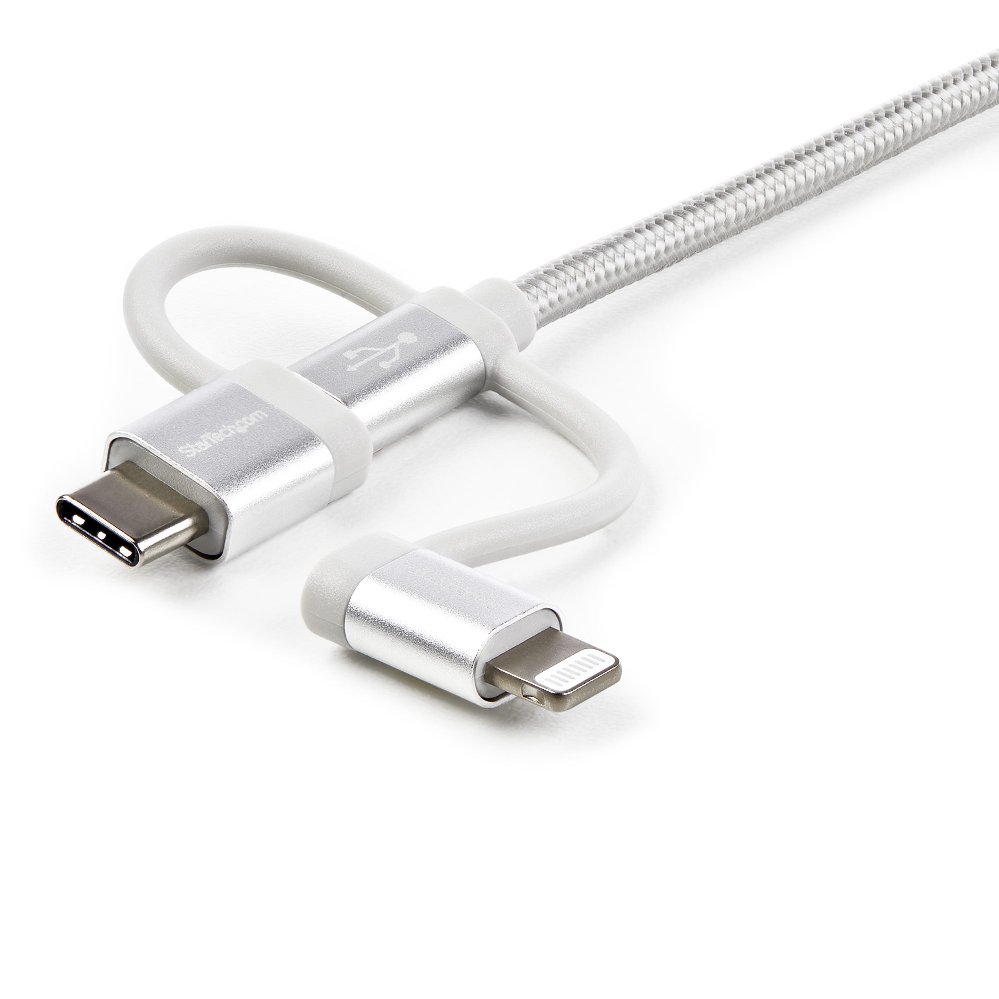 StarTech.com USB Lightning Kabel 1m geflochten Silber