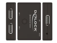 Delock DisplayPort 2:1 Switch bidirektional 4K 60 Hz