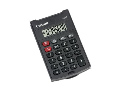 Canon AS-8 Taschenrechner 8 Stellen Dunkelgrau