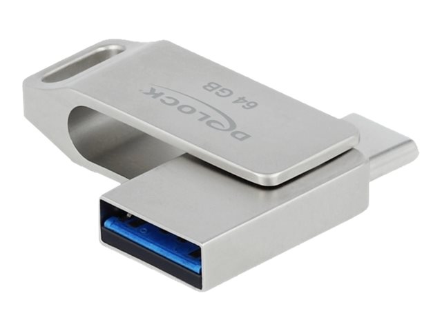 Delock USB-Flash-Laufwerk 64 GB USB-C/Typ-A USB 3.2 Gen 1