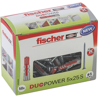 Fischer DUOPOWER 5 x 25 S LD Spreizdübel Beton Metall