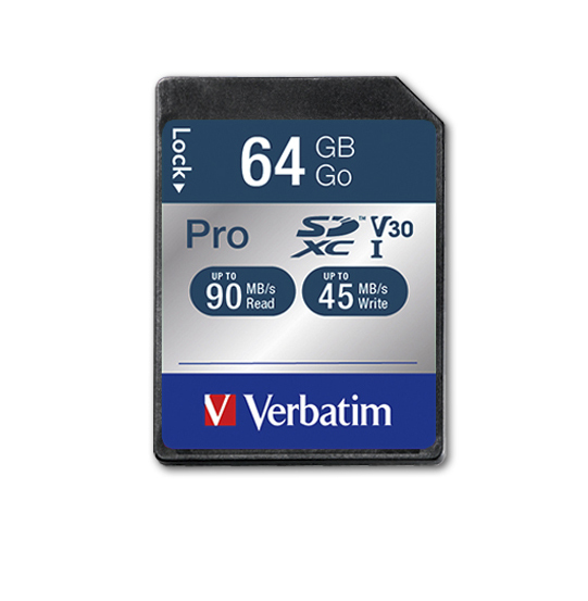 Verbatim PRO SDHC 64 GB UHS-I Class 10