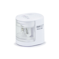 Rapesco PS12-USB Elektrischer Bleistiftspitzer Weiß