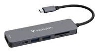 Verbatim Essentials Multiport Hub 6-Port Card Reader