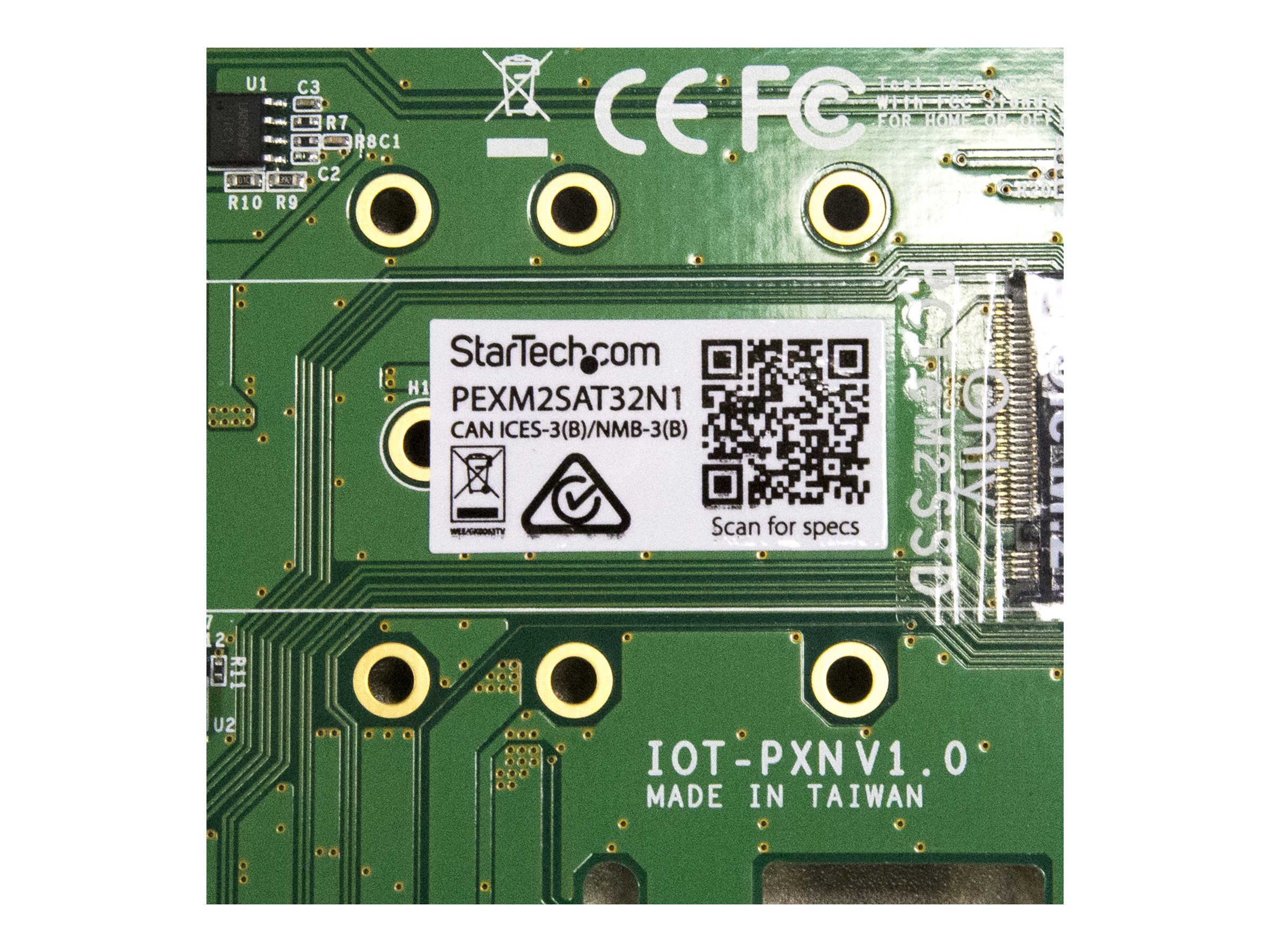 StarTech.com 3 Port M.2 SSD Adapterkarte 1x PCIe (NVMe) 2x SATA III