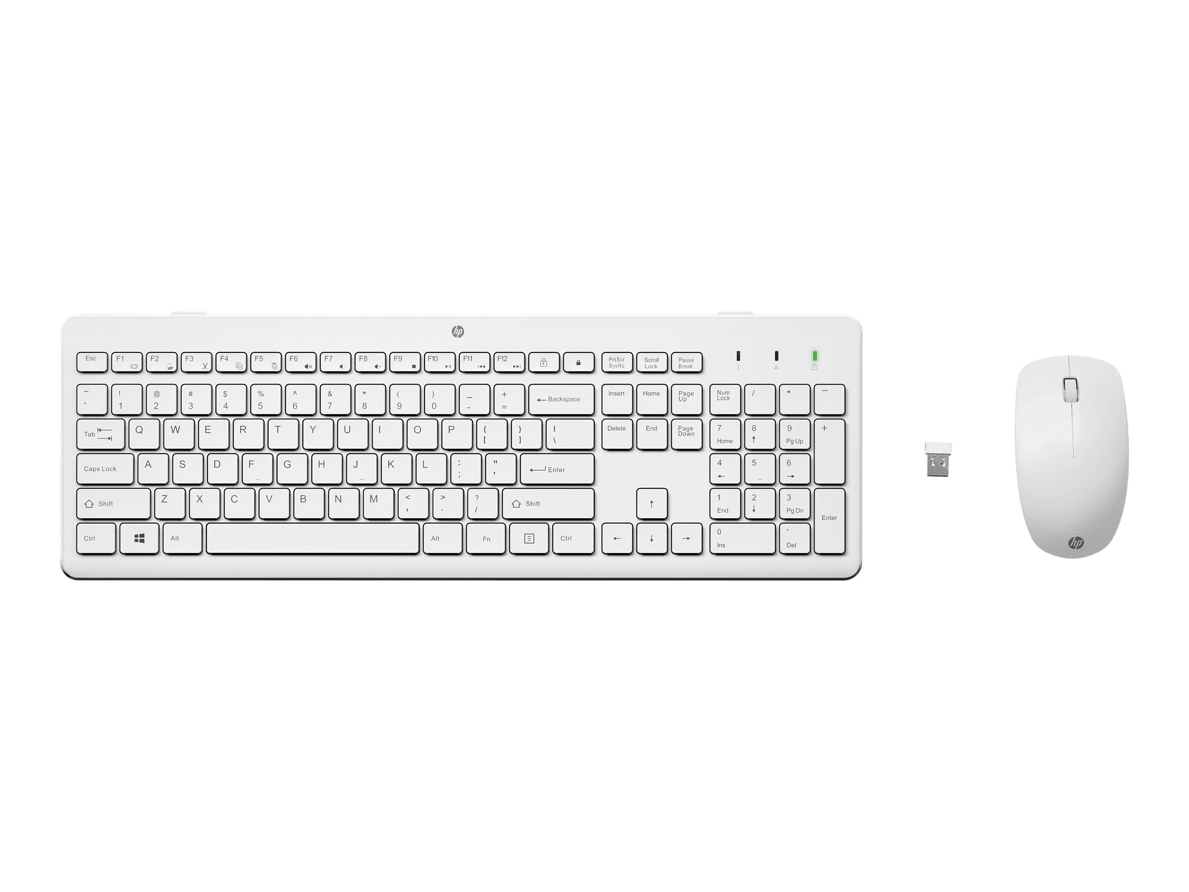 HP TastaturMaus 230 Kabellos Weiss Deutsch