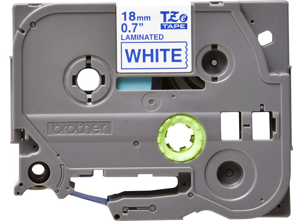Brother TZe-243 18 mm blau/weiß