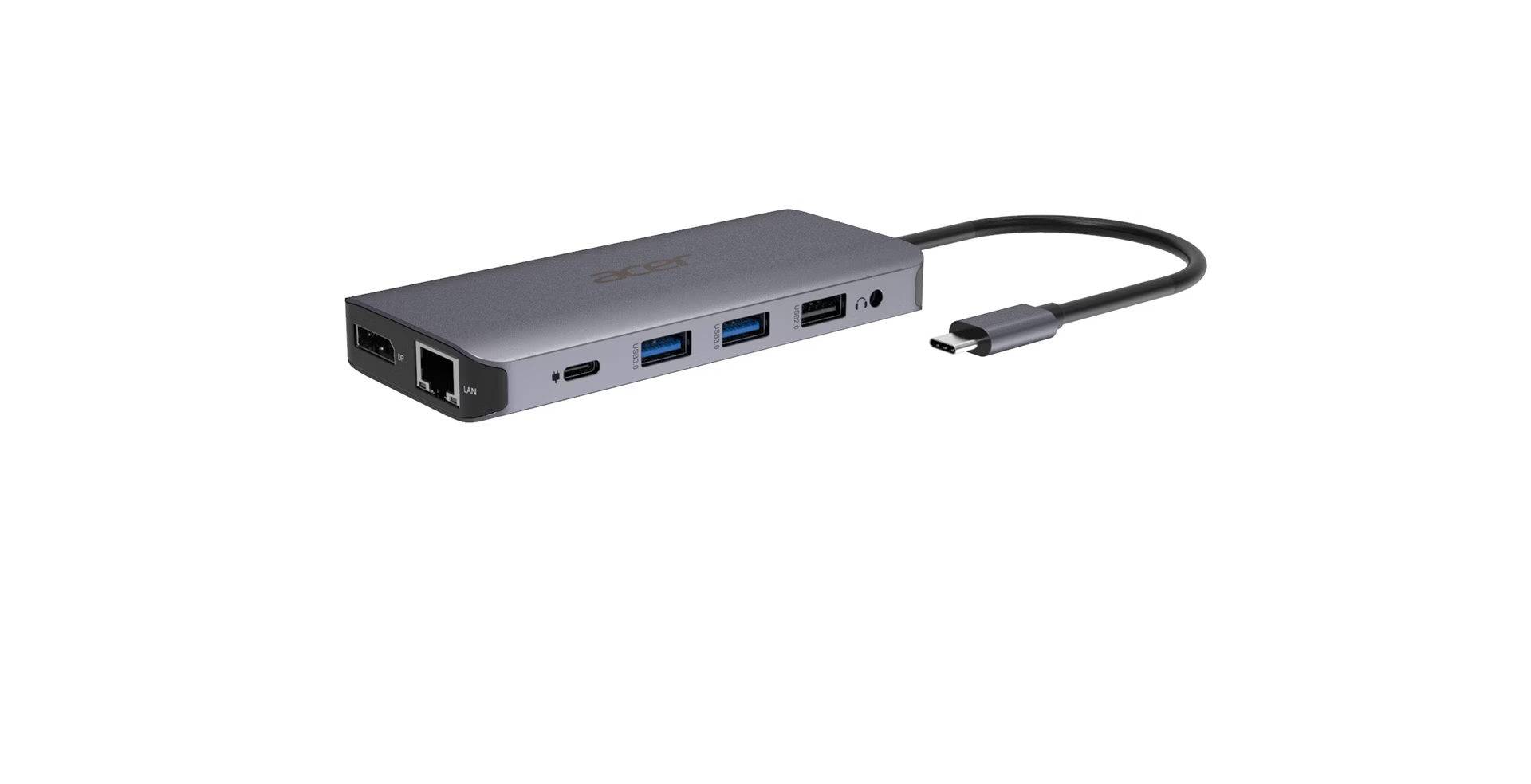 Acer 12-In-1 Type-C Adapter 2xUSB3.2 2xUSB2.0 1xDP