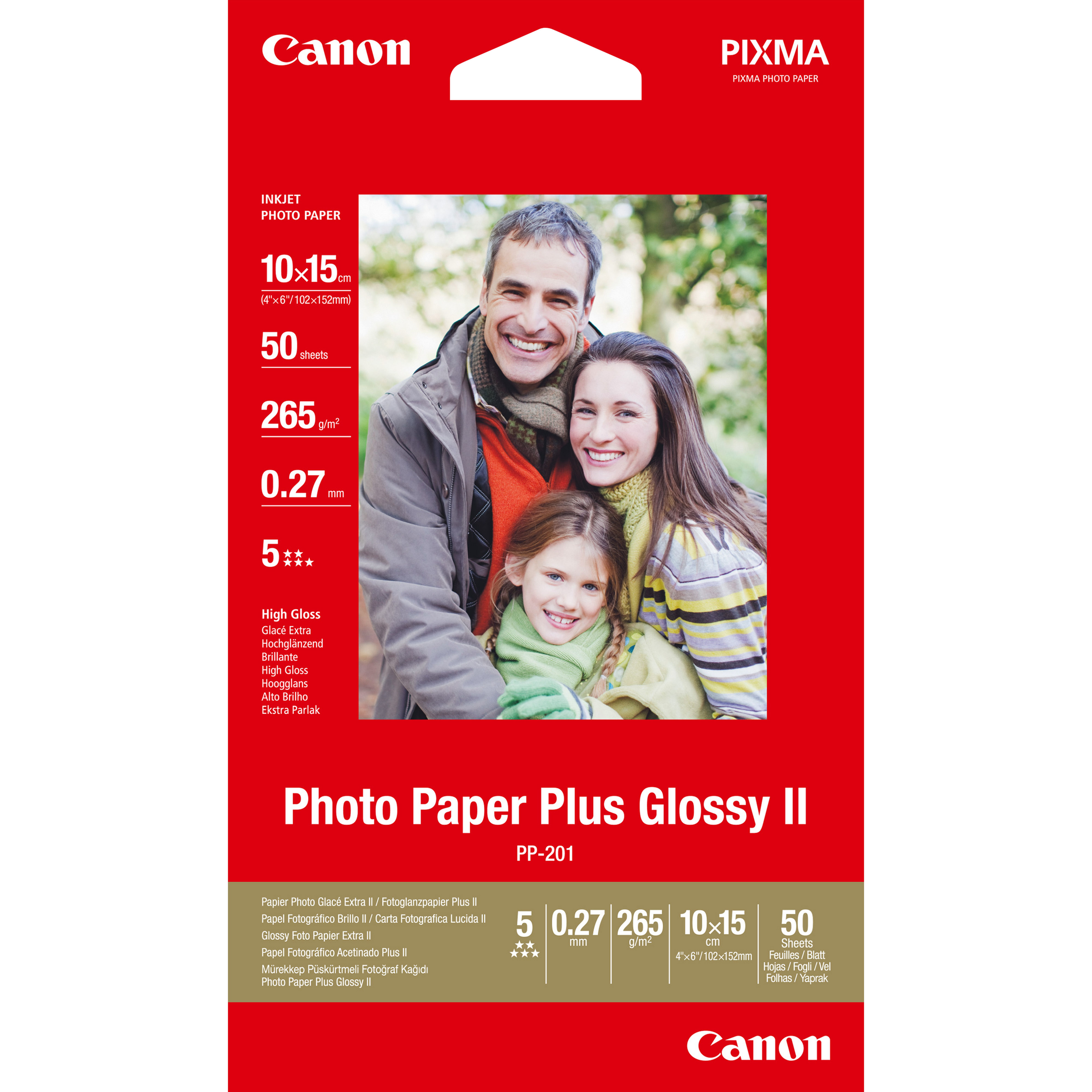 Canon Photo Paper Plus Glossy II PP-201 10 x 15 cm