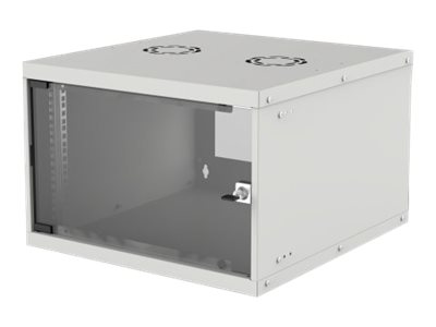 INTELLINET 48,26cm 19Zoll Wandverteiler Basic Line 6 HE 353 x 540 x 560 mm H x B x T Flatpack Schutzklasse IP20 grau