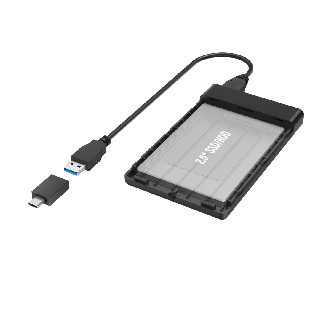 Hama Speichergehäuse IB-233U3-B 2.5 Zoll SATA USB 3.2