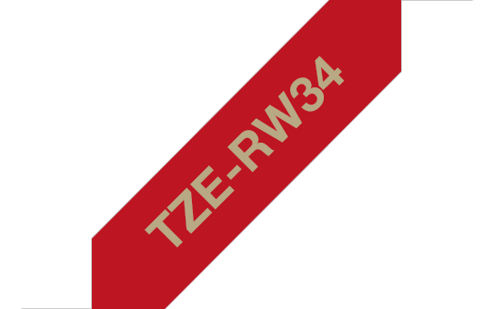Brother TZe-RW34 Gold auf Weinrot