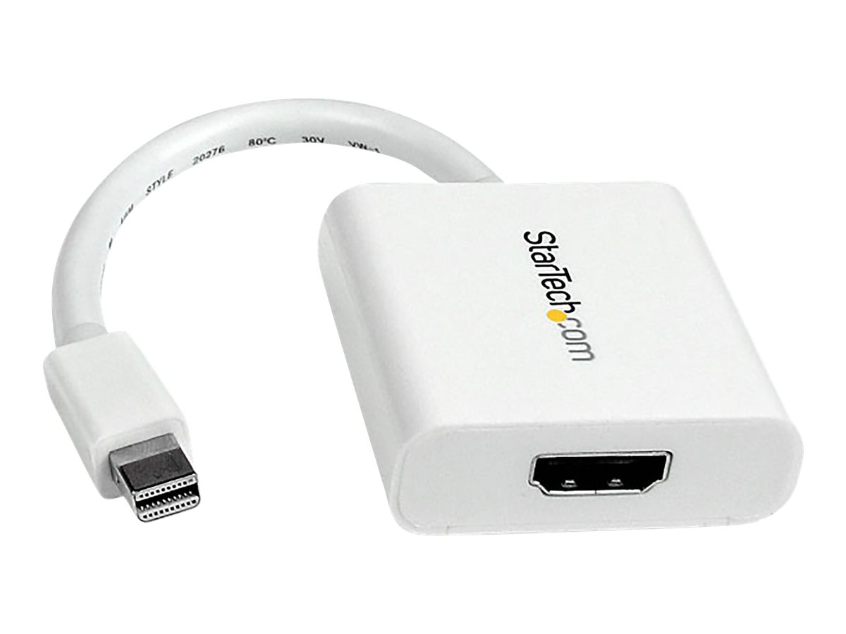 STARTECHCOM Mini DisplayPort to HDMI Video Adapter Converter White